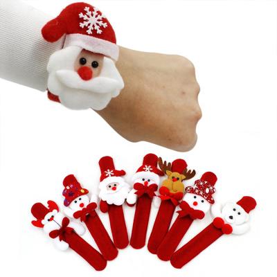 China Christmas High Quality Christmas Toys Christamas Home Decoration LED Hand Ring Santa Snowman Luminous Hand Circle Children Gift Bracelet Toy Juguete De Navidad for sale