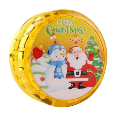 China High Quality Christmas Gift Juguetes De Navidad de Yoyo Finger Reel Playing Toy LED Christmas Cartoon Images Popular Christmas Gift for sale