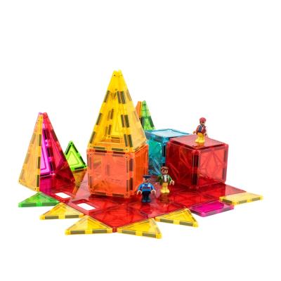 China New Eco-friendly Material 3D Building Blocks Toy Magnetic Tiles &Creative Set Preschool Magnetic Building Blocks For Kids for sale