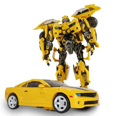 China Cartoon Toy Cool Kid Toy Yellow Deformation TLE Car Robot Toys Movie Figure Robot Toys For Boy for sale