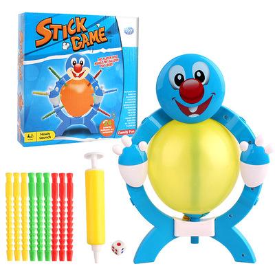 China Funny Educational Balloon Bursting Toy Trickster Toy Balloon Blowing Games Board Game For Kids for sale