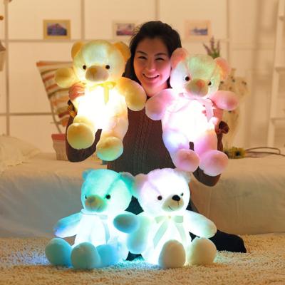 China Good Plush Gift 30cm Light Up Teddy Bear Stuffed Teddy LED Toys Musical Plush Toy Teddy Bear Wholesale oso for sale