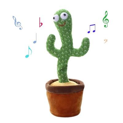 China Wholesale Sing and Dancing Cactus Plush Juguetes USB Charger Stuffed Factory Toys with Song Cactus Plush Dancing Toys for sale