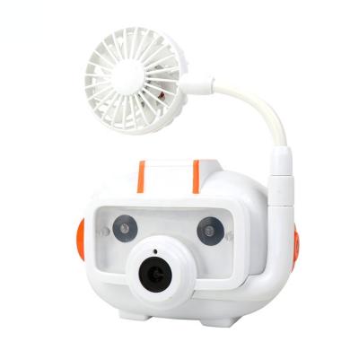 China Hot Sell Kids Game Automatic Bubble Toy Attractive Kids Brinquedo Machine Outdoor Electric LED Camera With Fan Toys Juguete for sale