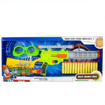 China Soft Bullet Gun Solid Color Spray Paint Projectile Soft Airsof Gun Set With Certificate for sale