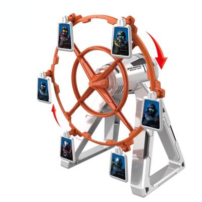 China Electronic Sports Toy Kids Toy Windmill Pistol Shoot Game Soft Bullet Target Rotating Shooting Toy for sale