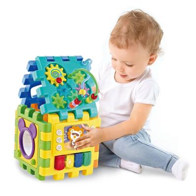 China Baby Educational IQ Activity 3d Cube Exported Cube Early Electric Safety Top Quality Study Educational Multi Function With Music Toys for sale