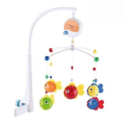 China 12 Songs Good Prices Battery Operated Musical Crib Mobile Rotate Crib Bell Plastic Coaxial Sleeping Toy for sale