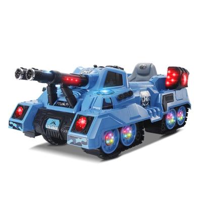 China Ride On Toy High Quality Cool Kids Ride On Car 2.4G Light And Electric Kids Remote Control Cars Music Tank Ride On 12v Toys Car for sale