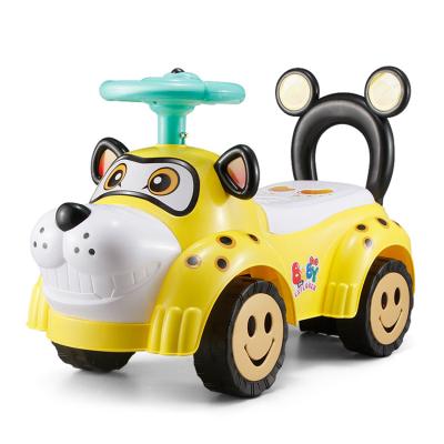 China Cartoon dog latest promotion price push hand children 4 wheels toys car, ride on car kids toy, plastic sliding car for fun kids toys car for sale