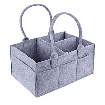 China Normcore / Minimalist New Felt Foldable Portable Nursery Organizer Storage For Baby for sale