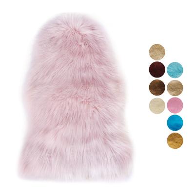 China Wholesale Washable Faux Fur Rug Washable Faux Sheepskin Blanket for sale