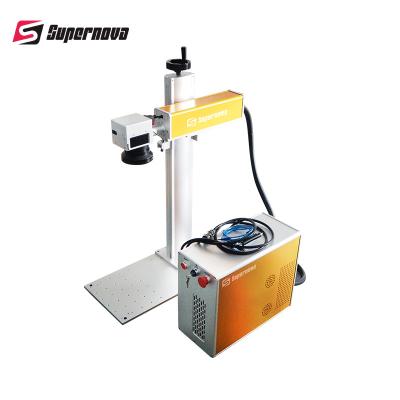 China 20W draagbare Minivezellaser die de Gravuremachine merken van het Machineroestvrije staal Te koop