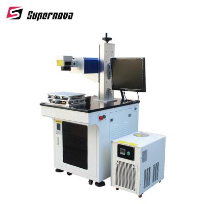 China Automatic UV Laser Marking Machine For Plastic PVC PET Bottles Jars Marking for sale