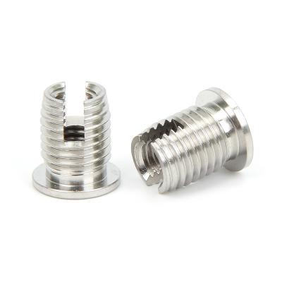 China Type L302 Flange Head Self Tapping Threaded Insert Knurled Industry Stainless Steel General Nuts for sale