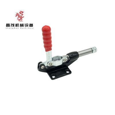 China Quick Locking HS-305-EM Hold capacity 386KG/850LB Pull push Straight line Hand tool toggle clamp used on testing fixture for sale