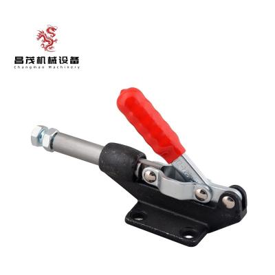 China Fixture; Industrial equipment HS-304-EM Taiwan,China wholesaler Quick release Straight line Fixture Custom Pull push Adjustable toggle clamp for sale