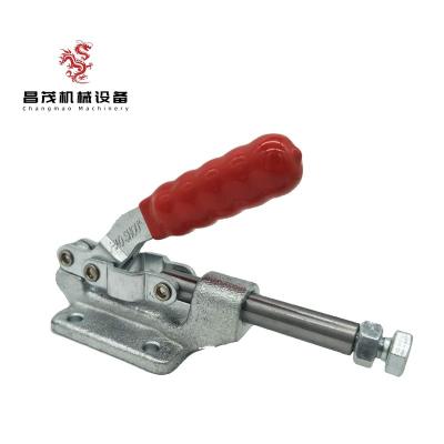 China Quick Locking and Holding HS-36003M Hot sale Red-Holding Capacity Plunger Stroke push and pull toggle clamp from Haoshou company for sale