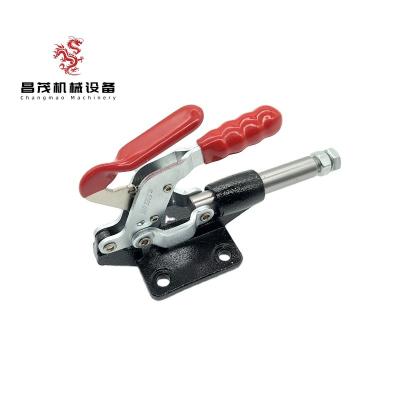 China Quick Locking Adjustable Quick Toggle Clamp HS-304-CMT Self-lock Hand Tool Pull Action Clamp for Jig Tool Fixtures for sale