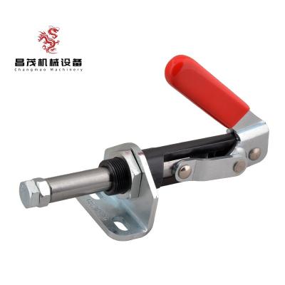 China Quick Locking HS-30450 Haoshou Push toggle clamp 450KG/990lb Straight line clamp Metric thread Stoke 38mm China Clamps for sale