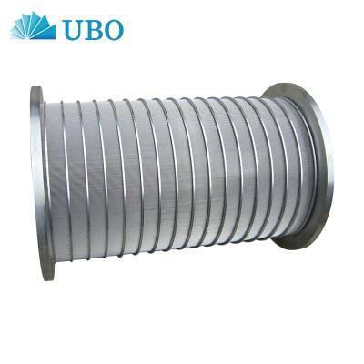 China food & Beverage Factory Stainless Steel Wedge Wire Drum Screen Wedge Wire Tube for sale