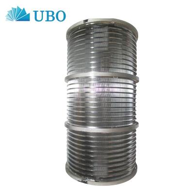 China Heat Resistance Stainless Steel Wedge Wire Screen Rotary Drum Filter For Water Treatment for sale