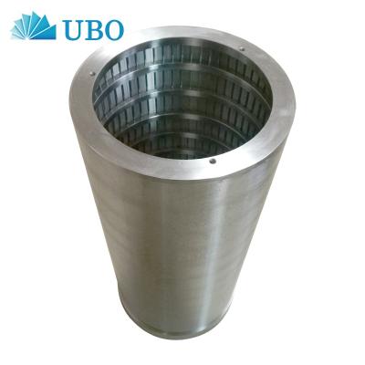 China Papermaking industry 316L wedge wire drum screen pressure screen basket filter element for paper pulp for sale