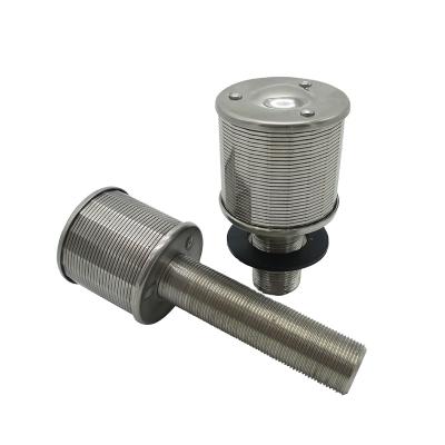 China Industrial 304 Stainless Steel Wedge Thread Nozzle Filter For Liquid Filtration Plant for sale