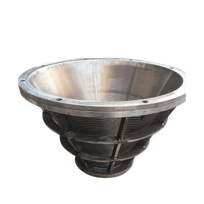 China Twill Weave Cheap Price Stainless Steel Wedge Wire Centrifuge Sieve Screen Basket for sale