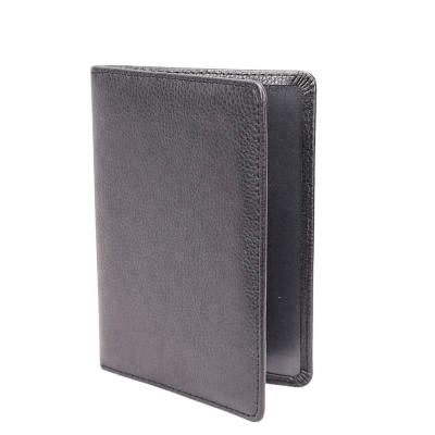 China Custom PU Leather Passport Cover Business Portable Travel Ticket Money Holder for sale