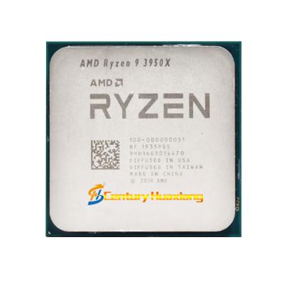 China AMD 105W 16 Core Socket AM4 R9 3950X Tray and Box CPU AMD Desktop Processor for sale