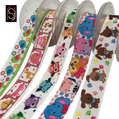 China Single Face Wholesale Custom Logo Printed 100% Polyester Heat Transfer Ribbon for sale