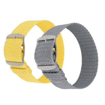 China Fashion Manufacturer Fashion 20mm Perlon Adjustable Nylon Watch Strap for sale