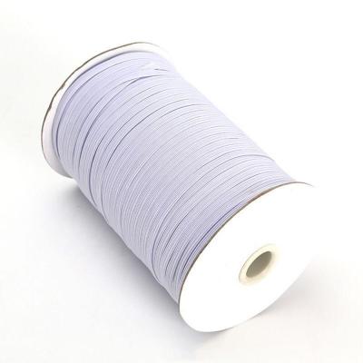 China Viable Wholesale 1/8 Inch Woven Fabric Earring Cord Braided 3mm Flat Elastic Band for sale