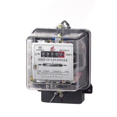 China Zhiming Factory Supply DD862F Single Phase Kilowatt Hour Meter High Quality Watt Meter DD862F / Power for sale