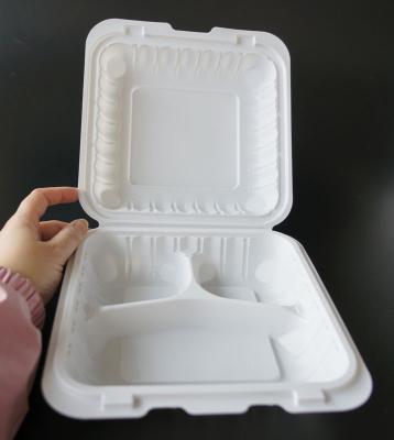 China High Quality 3 Compartment Stocked Take Out Boxes Disposable Food Container Microwave Disposable Plastic Food Container for sale