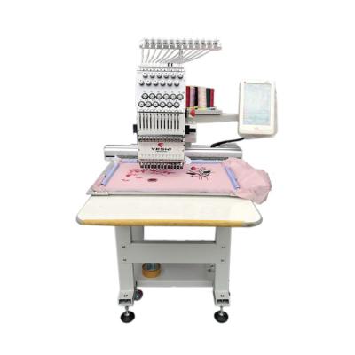 China Garment Shops Single Head 12 Needle A15 Automatic Electric Control Color Changing Automated Embroidery Machine for sale