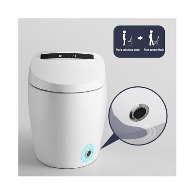 China Double-Flow S Trap Ceramic Siphonic Toilet Commodes Inodoro Scam Sensor Smart Passionate Bathroom Toilet for sale