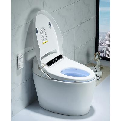 China Double-flow Inodoros Economics Modernos De Lujo Electronic Automatic Operation Intelligentes One Piece Bathroom Ceramic WC Smart Toilet for sale