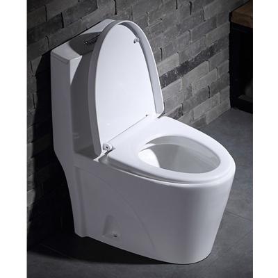 China Double-Flow Inodoros Economics Modernos De Lujo CUPC WC Glazed Ceramic Round One-Piece Toilet for sale