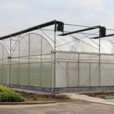 China Stable structure easily assembled multi span invernadero modern agricultural plastic film greenhouses for vegetable for sale