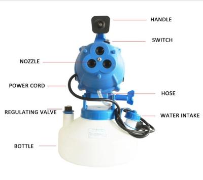 China Agriculture/Hospital/Garden/Market/Hotel 4L ULV Fogger 1200W Portable Cold Sprayer for Agriculture/Gardening/Hospital/Markets for sale