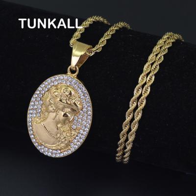 China SN111 Wholesale Hiphop Necklace Stainless Steel Necklace Hip Hop Pendant for sale