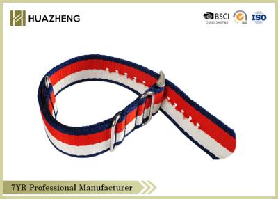 China Mode ACC kennzeichnen kundengebundene Nylonuhrenarmbänder mit Haspe Drucklogo zu verkaufen