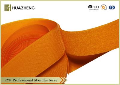 China Orange 50mm Soft Hook And Loop Tape Sew on Bags / Shoes for sale