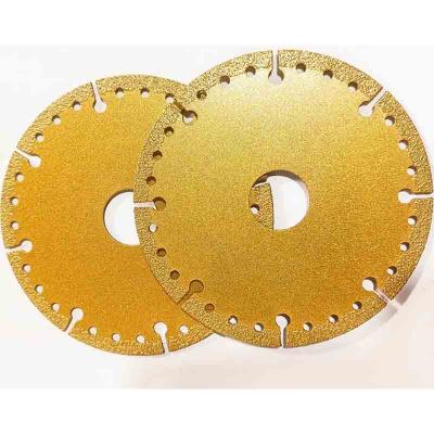 China Multiple Occasions 100mm/110mm Hole 20mm Vacuum Diamond Cut Welding Polishing Grinding Wheel For Metal Marble And Granite for sale