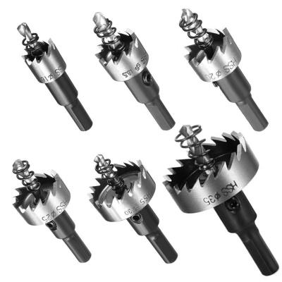 China Quick Chip Removal HSS Cemented Carbide Hollow Puncher Coring Bits Stainless Steel Metal High Speed ​​Steel 12-100mm Hollow Puncher for sale