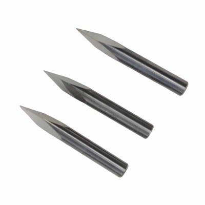 China CNC Jade Copper Iron Metal Series Process CNC Engraving Cutter Triangular End Mill Bit Three Edge Engraving Milling Cutter for sale