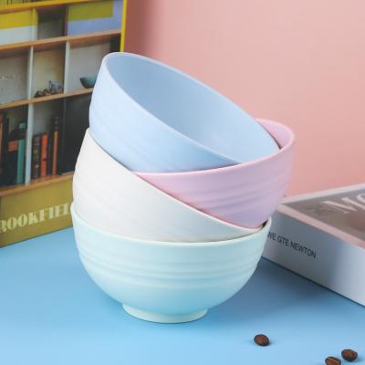 China Durable Shatterproof Wheat Straw Bowl Microwavable Biodegradable Plastic Bowl Eco-Friendly for sale