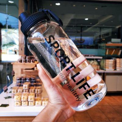 China Sustainable New Products 700ml 1000ml Clear Empty Glass Water Bottles Sports Drinking Bottles With Sleeve for sale